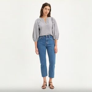 Levi's Premium - Wedgie Straight Fit - Jive Stonewash Medium Wash